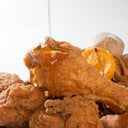 Foto de medio pollo apanado