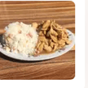 Foto de Pollo solo con arroz chaufan