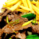 Foto de CARNE MONGOLIANA CON PAPAS FRITAS