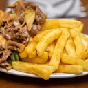 Foto de CERDO MONGOLIANO CON PAPAS FRITAS