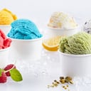 Foto de porcion de helado vaso