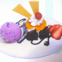 Foto de brownie con helado