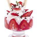 Foto de fresas con crema