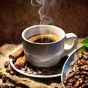 Foto de Café con Leche con 3 Cuernitos