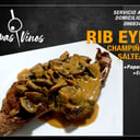 Foto de Rib Eyes en Salsa de Champiñones Salteados