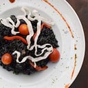 Foto de Arroz Negro Con Camarones