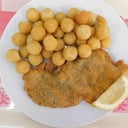 Foto de Milanesa de Pollo al Plato con Guarnición