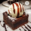 Foto de Brownie con helado 