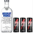 Foto de 1 ABSOLUT 750 Ml + 3 SPEED 250 Ml