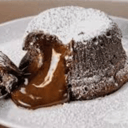 Foto de Tarta de chocolate y corazones de chocolate caliente 