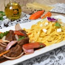 Foto de Tallarines a la huancaina con pollo a la plancha  o Lomo 