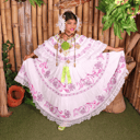 Foto de POLLERA DE GALA ROSADA NIÑA
