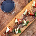 Foto de bruschetta carne