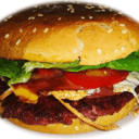 Foto de Hamburguesas de Res con pastor, Pollo con pastor, Solamente pastor.