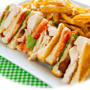 Foto de Club sandwich: Exclusivamente pollo con pastor