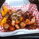 Foto de Chorizos picado con carne de res asada chimichurri