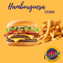 Foto de Hamburguesa Doble  con Papas