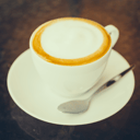 Foto de Cafe Latte en Leche de Almendras