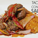 Foto de tacú tacú oriental lomo saltado.$ 8.500