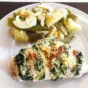 Foto de Suprema Con Espinaca y Queso Crema con Guarnicion a Eleccion