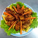 Foto de Alitas de pollo BBQ , MIEL Y AJO 