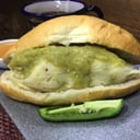 Foto de La torta de tamal de Salsa verde con Pollo