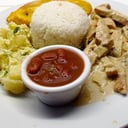 Foto de pechuga en salsa blanca