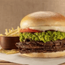 Foto de Churrascos italiano o varros lucos con papas fritas