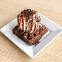 Foto de Brownie con helado de crema americana 
