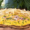 Foto de Milanesa para compartir con papas fritas