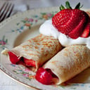 Foto de Crepe Crema y Frutillas