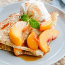 Foto de Crepe Crema y Duraznos