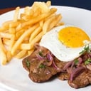 Foto de Bife de Costilla C/Guarnición a Caballo