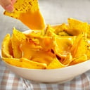 Foto de nachos con salsa