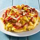 Foto de salchipapa tradicional