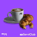 Foto de CAFE CON LECHE CON 2 MEDIALUNAS