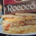 Foto de Club sandwich con papas 