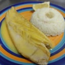 Foto de Reineta a la plancha o mantequilla con arroz