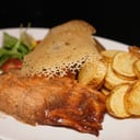Foto de Filet de Salmón al Limón con Vegetales Asados