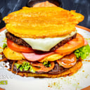 Foto de hamburguesa mixta 