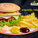 Foto de hamburguesa ranchera 