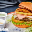 Foto de hamburguesas hawaiana 