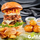 Foto de hamburguesa montañera 