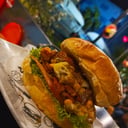 Foto de hamburguesa de la casa 