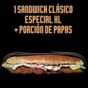 Foto de Sand. Milanesa Esp. XL 40cm más papas