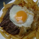 Foto de bistec a lo pobre