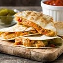 Foto de mini quesadilla de pollo.