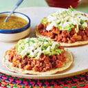 Foto de Tostada de picadillo de res