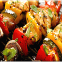 Foto de Anticuchos de carne y vegetales