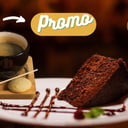 Foto de Café de origen + torta casera de CHOCOLATE